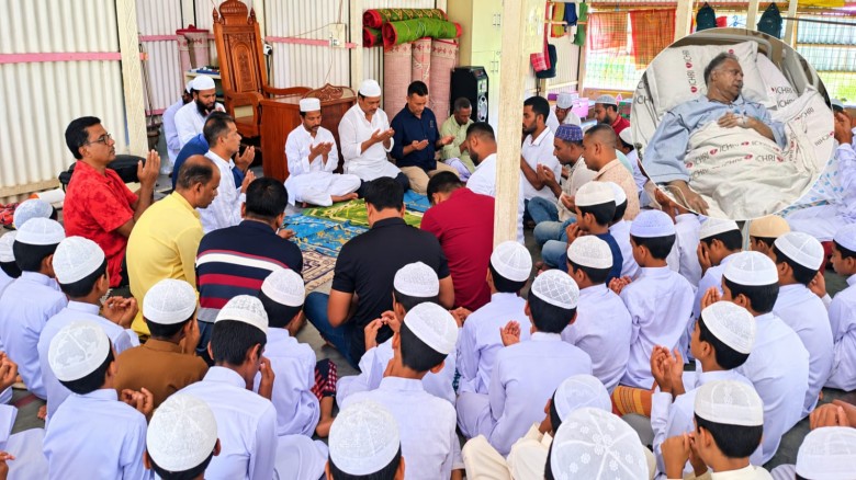 জ্বালানি মন্ত্রী টুকুর রোগমুক্তি কামনায় সাইদুর রহমান বাচ্চুর